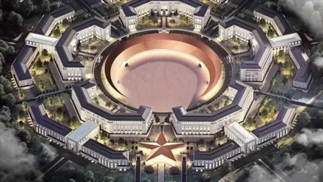 تصميم معماري لمجمع "آي يلدز" العسكري في أنقرة، الذي تقول تركيا إنه سيجمع وزارة الدفاع ورئاسة الأركان وقيادات القوات المسلحة في موقع واحد.